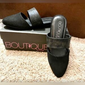 NIB-Corky’s Suede Mule, Size 6.5